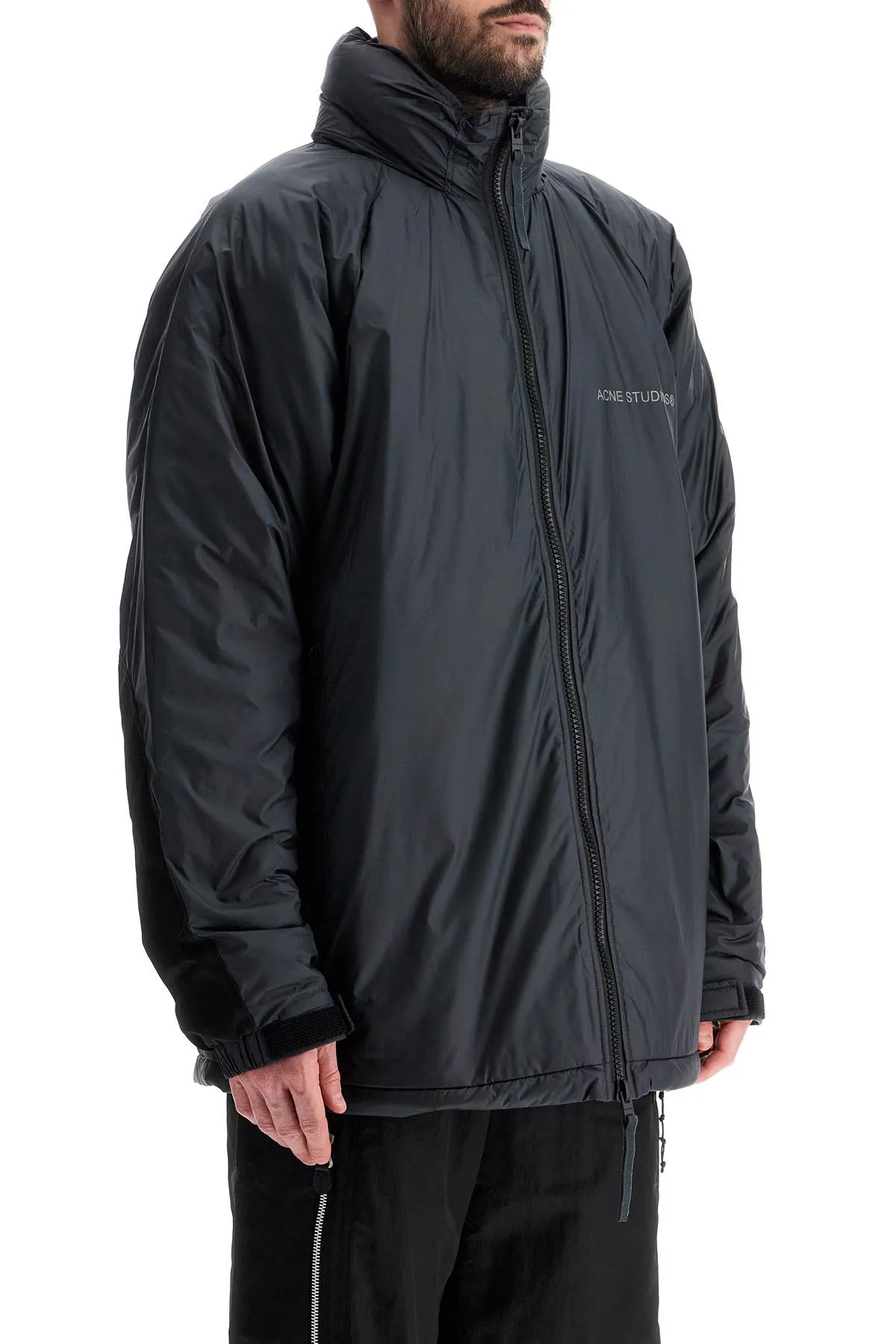 Acne Studios Lightweight Down Jacket With Patches