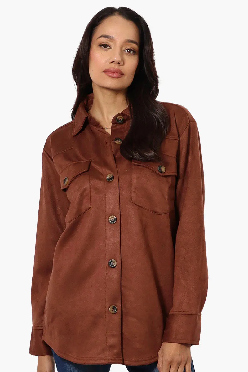 Beechers Brook Button Down Flap Pocket Lightweight Jacket - Brown