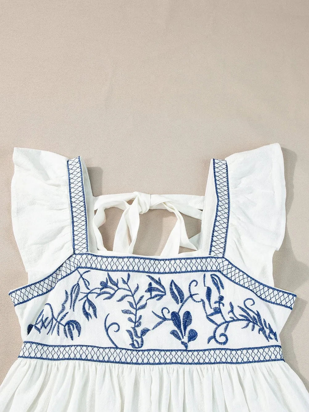 Breathtaking White Embroidered Top