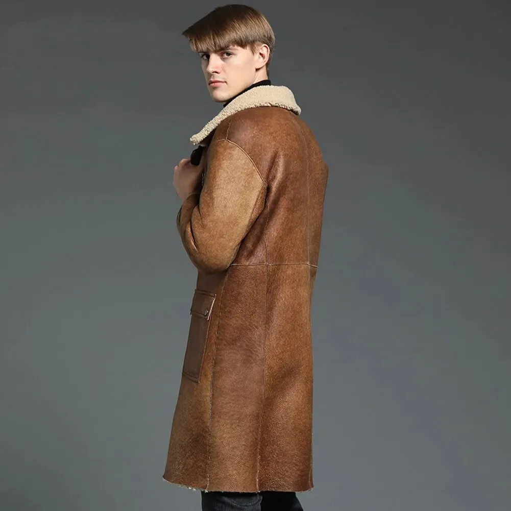 Brown B3 Shearling Coat