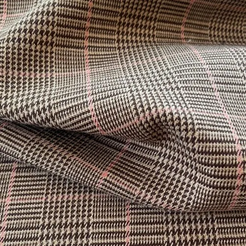 Brown Plaid Suiting | 25-Yard Lot - SKU 5602 #S73