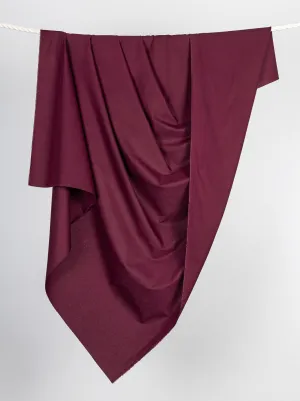 Core Collection Lightweight Silky Cotton Poplin - Merlot - Swatch