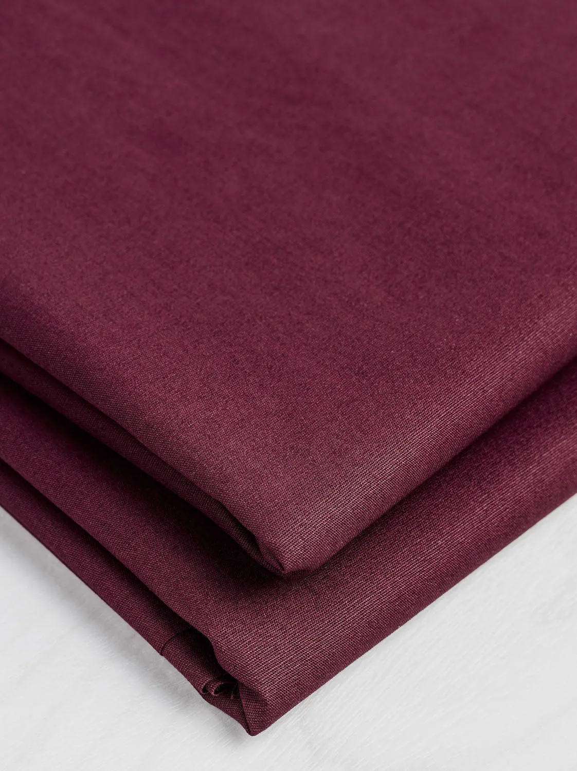 Core Collection Lightweight Silky Cotton Poplin - Merlot - Swatch