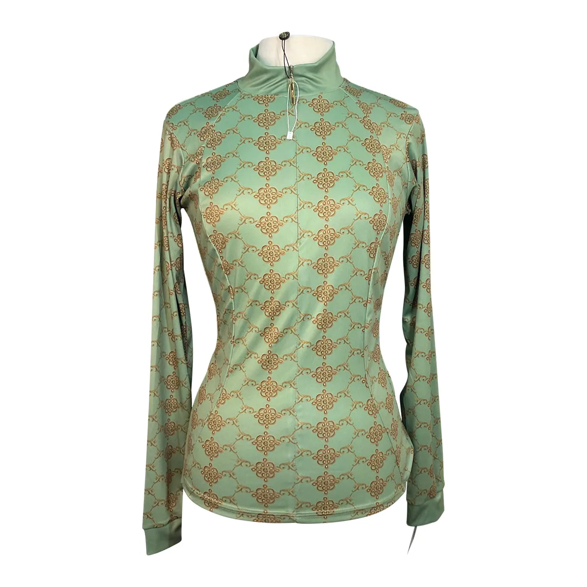 Espoir Quarter Zip Sun Shirt in Green - Women's Medium