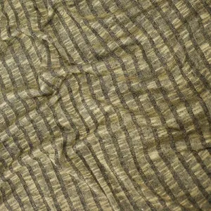 Faded Beige/Black Rib Knit Fabric