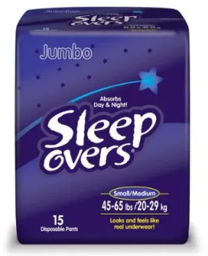 First Quality Sleepovers Youth Pants Small/Medium - 60 Count