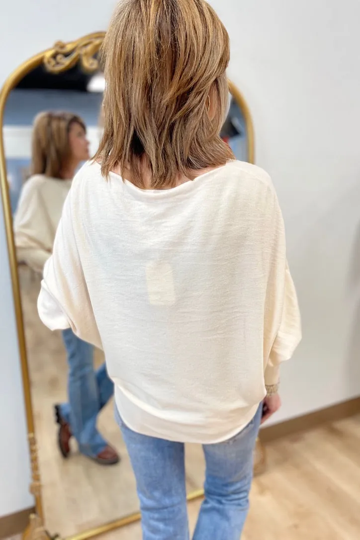 Kerisma Ryu Thin Sweater Top Ecru