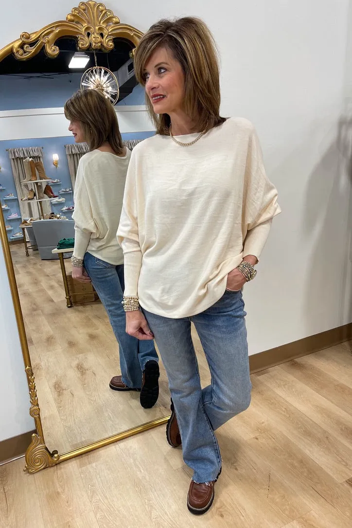 Kerisma Ryu Thin Sweater Top Ecru