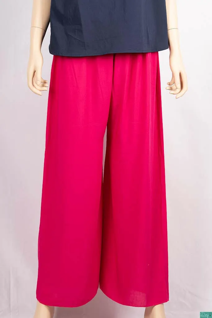 Ladies Wide-Legged Long Palazzo Pants