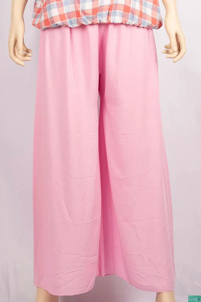 Ladies Wide-Legged Long Palazzo Pants