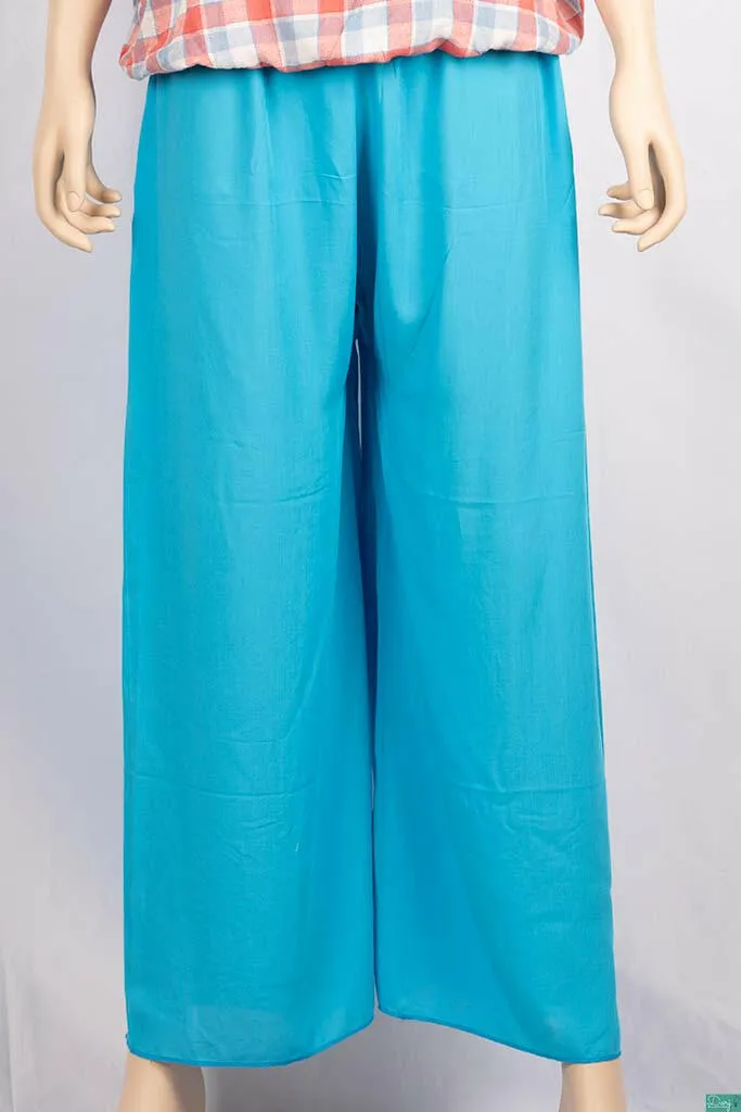 Ladies Wide-Legged Long Palazzo Pants