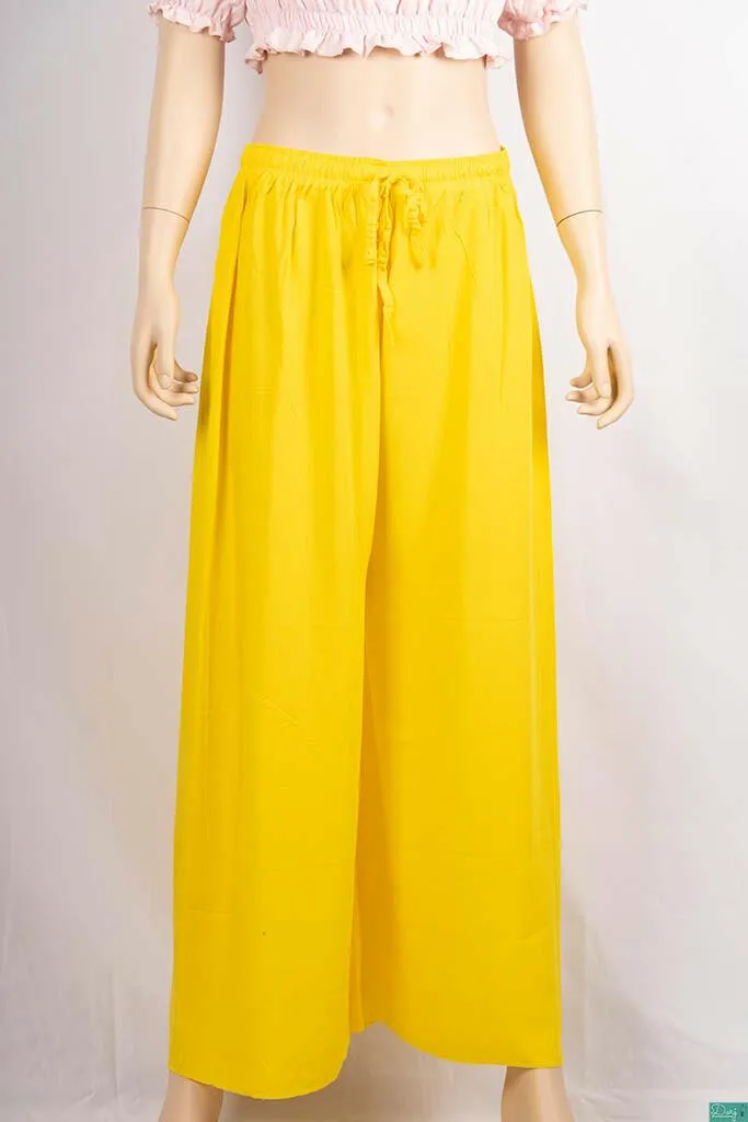 Ladies Wide-Legged Long Palazzo Pants