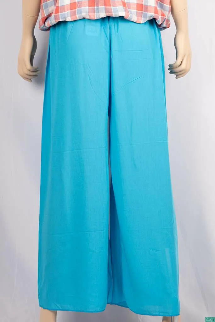 Ladies Wide-Legged Long Palazzo Pants