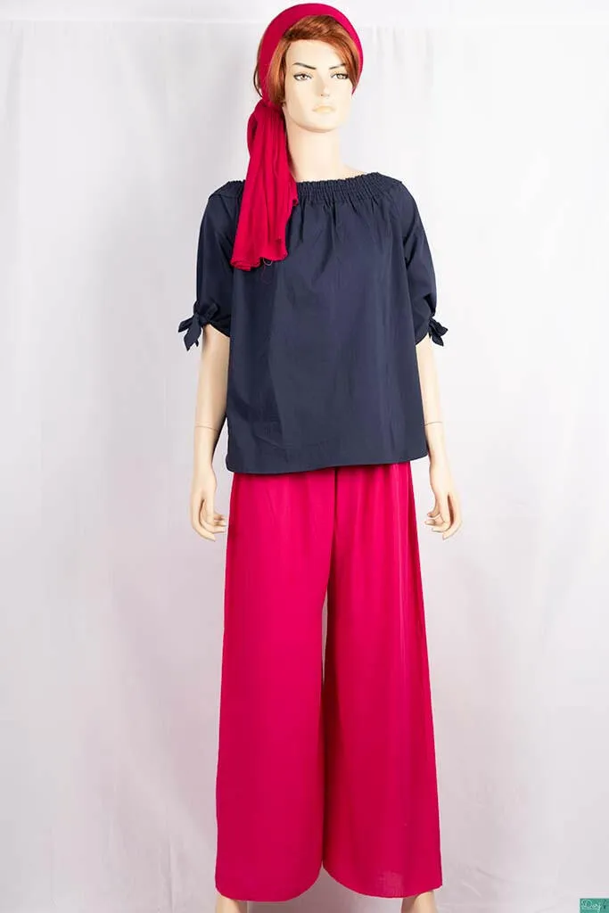 Ladies Wide-Legged Long Palazzo Pants