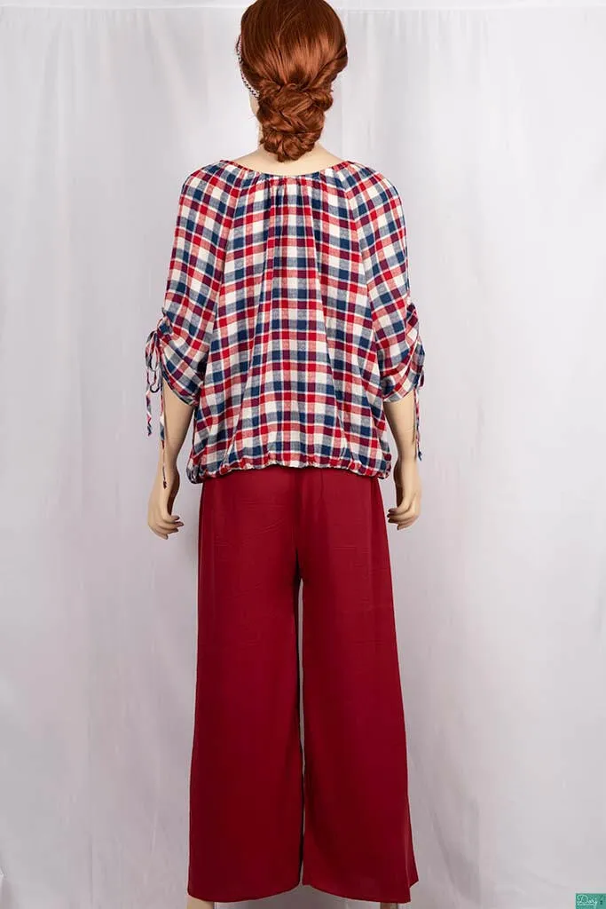 Ladies Wide-Legged Long Palazzo Pants