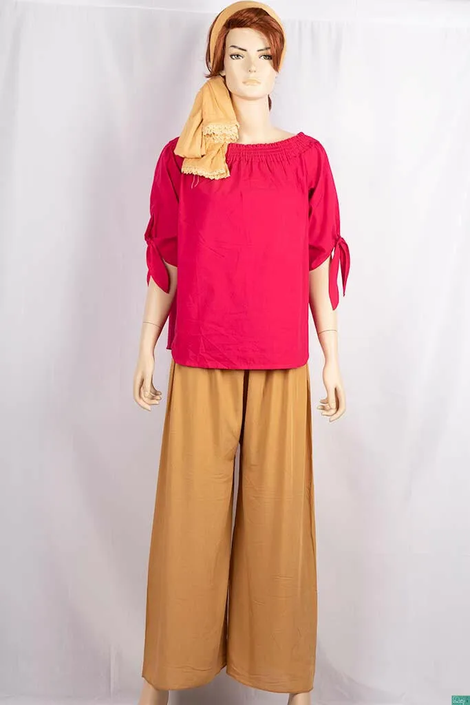 Ladies Wide-Legged Long Palazzo Pants