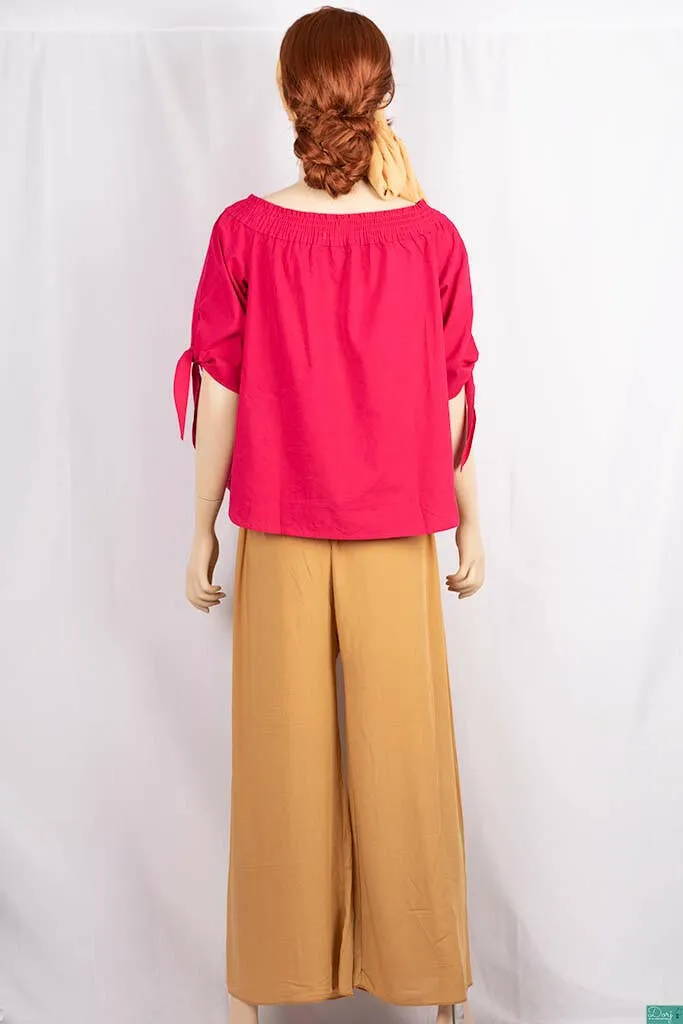 Ladies Wide-Legged Long Palazzo Pants