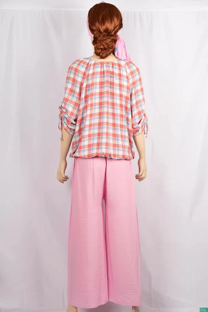 Ladies Wide-Legged Long Palazzo Pants