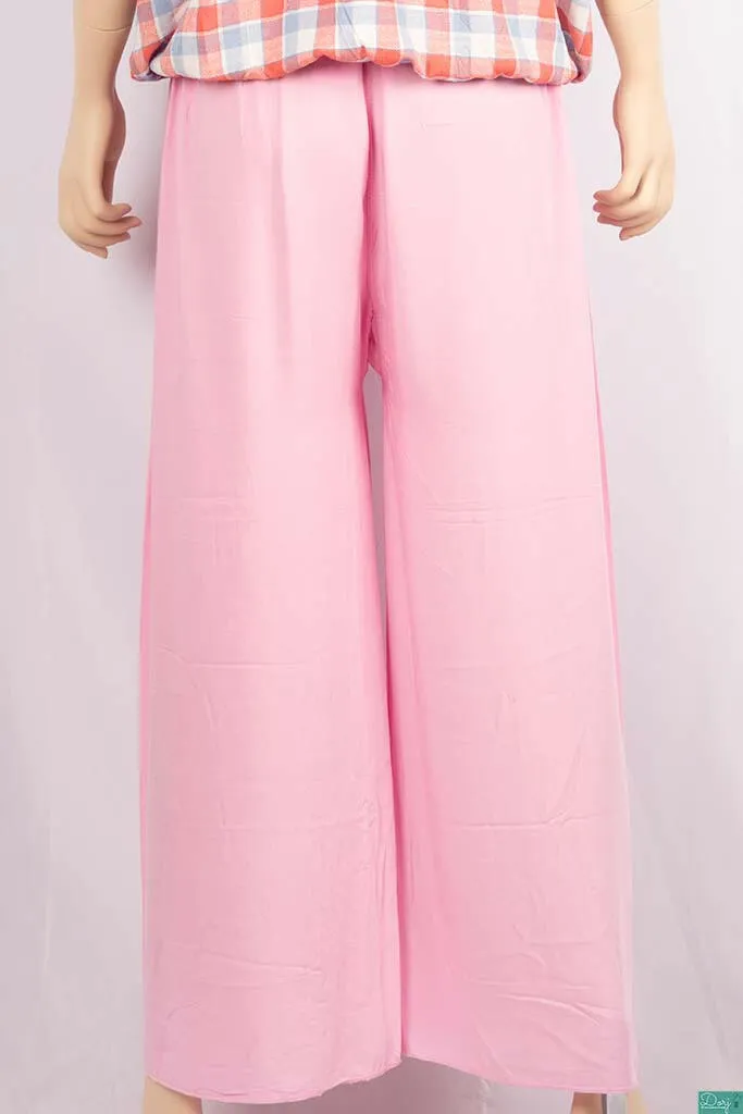 Ladies Wide-Legged Long Palazzo Pants