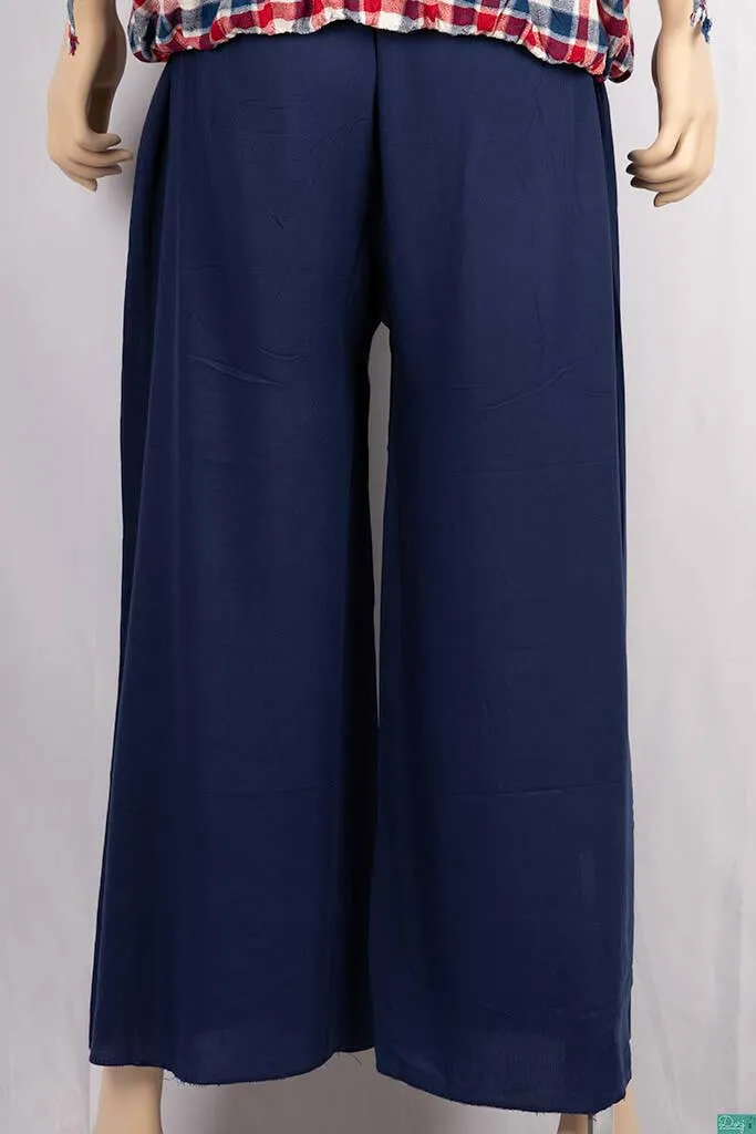 Ladies Wide-Legged Long Palazzo Pants