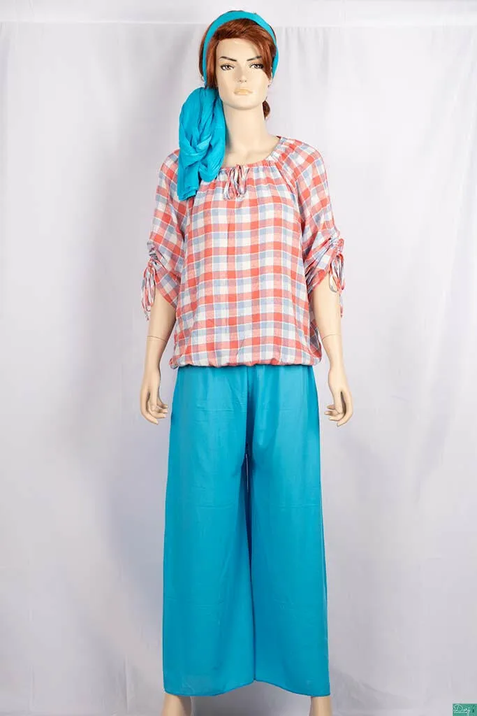 Ladies Wide-Legged Long Palazzo Pants