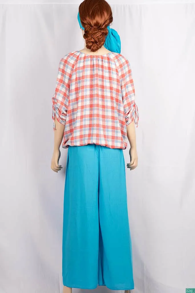 Ladies Wide-Legged Long Palazzo Pants