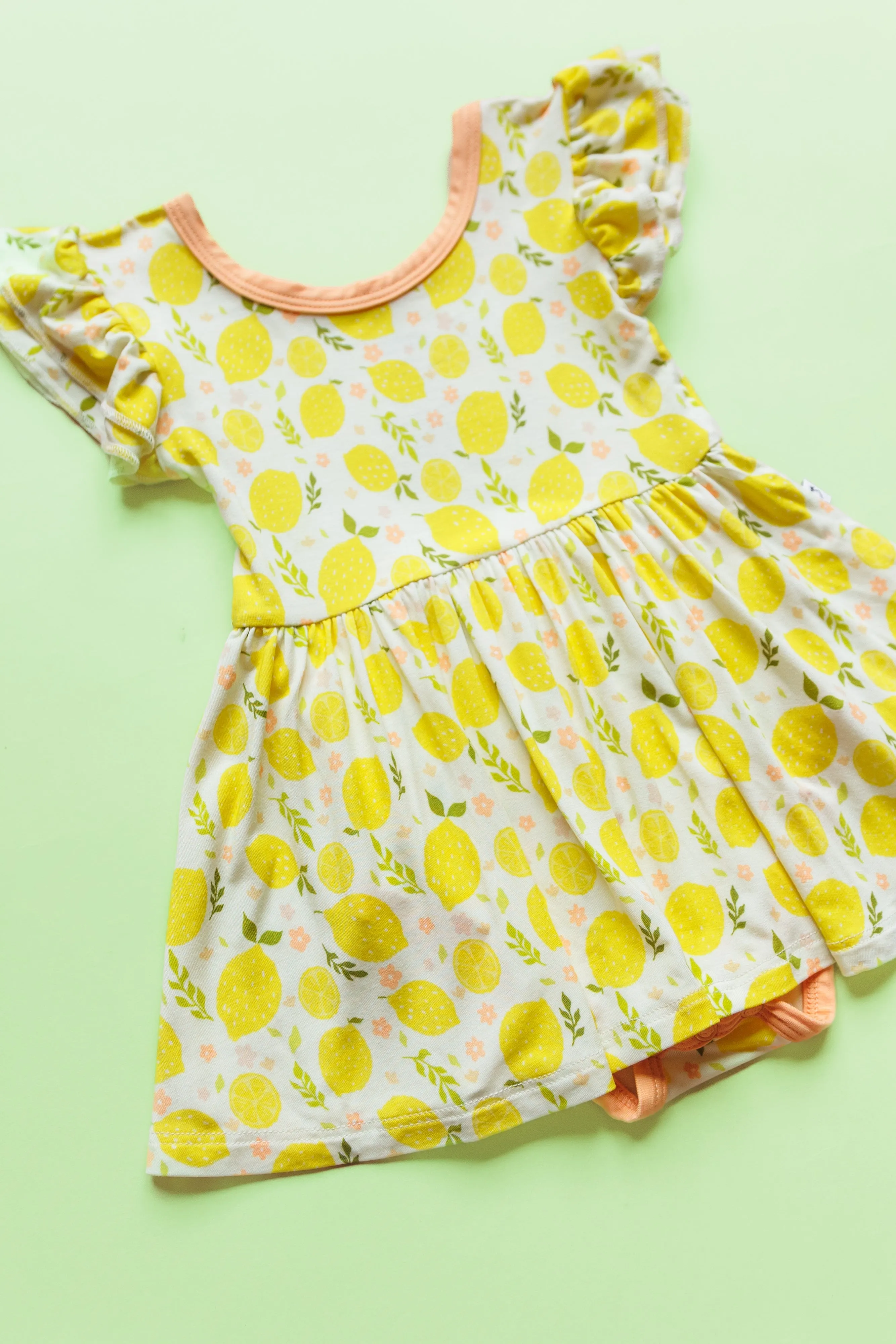 LEMON BLOSSOMS DREAM BODYSUIT DRESS