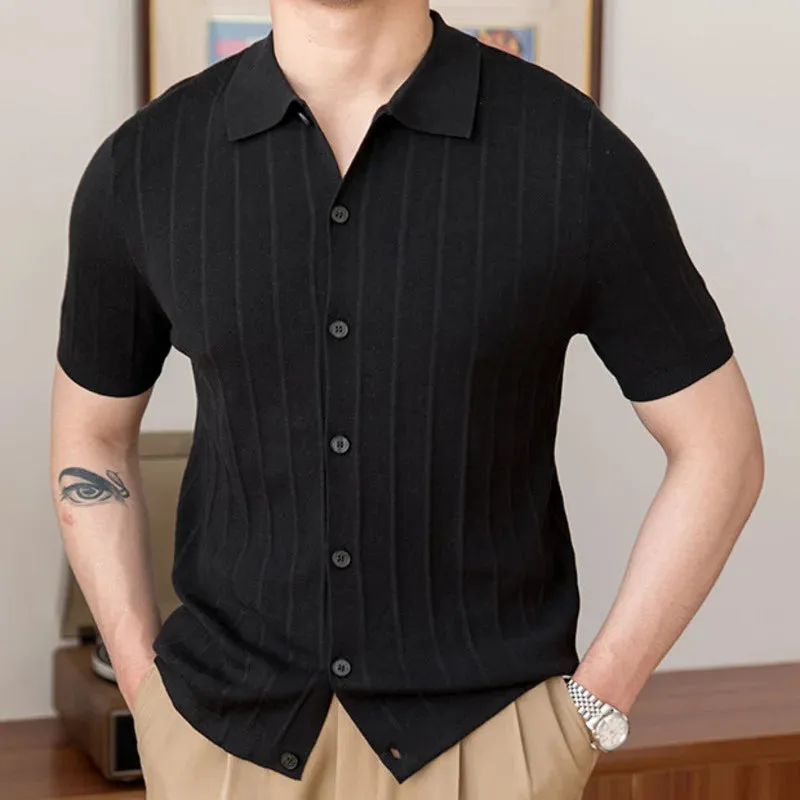 LMS Lapel Knitted Shirts