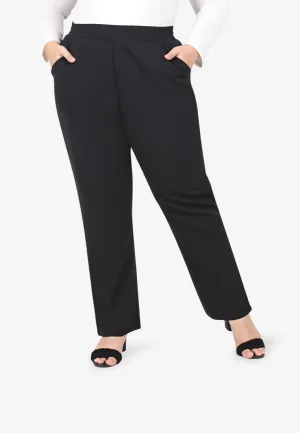 Mattea Minimalist Tapered Pants - Black