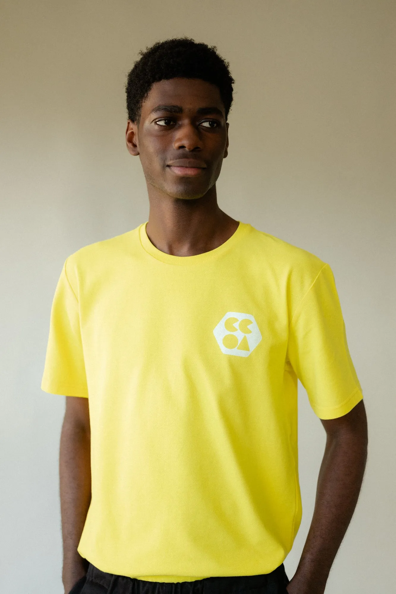 Men's Breathable T Shirt Plastic Free - Canary Yellow