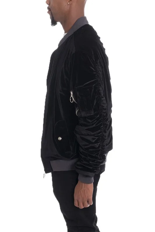 Men's Velour Bomber Jackets