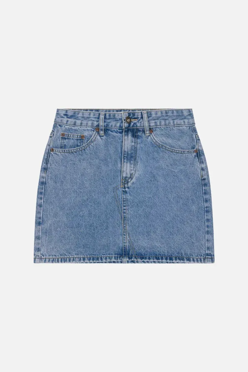 Mini Denim Skirt | Mid Blue