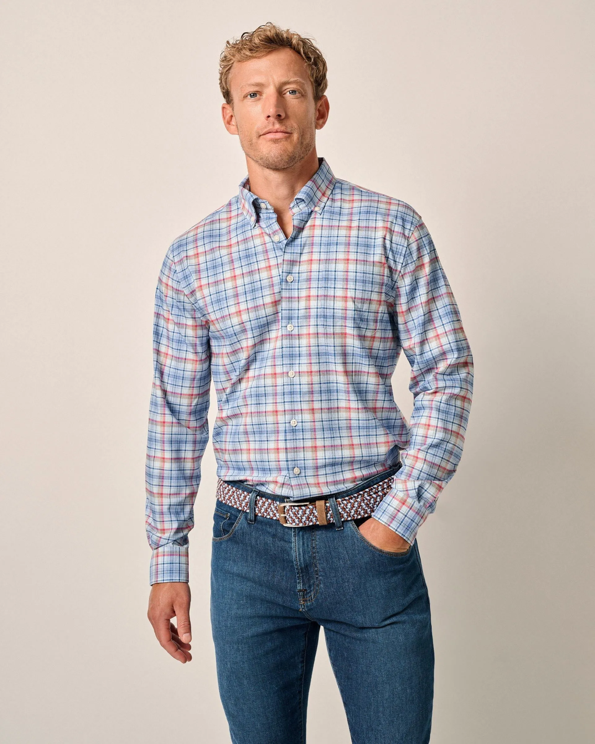 Peterson Performance Button Up Shirt in Bombay by Johnnie-O