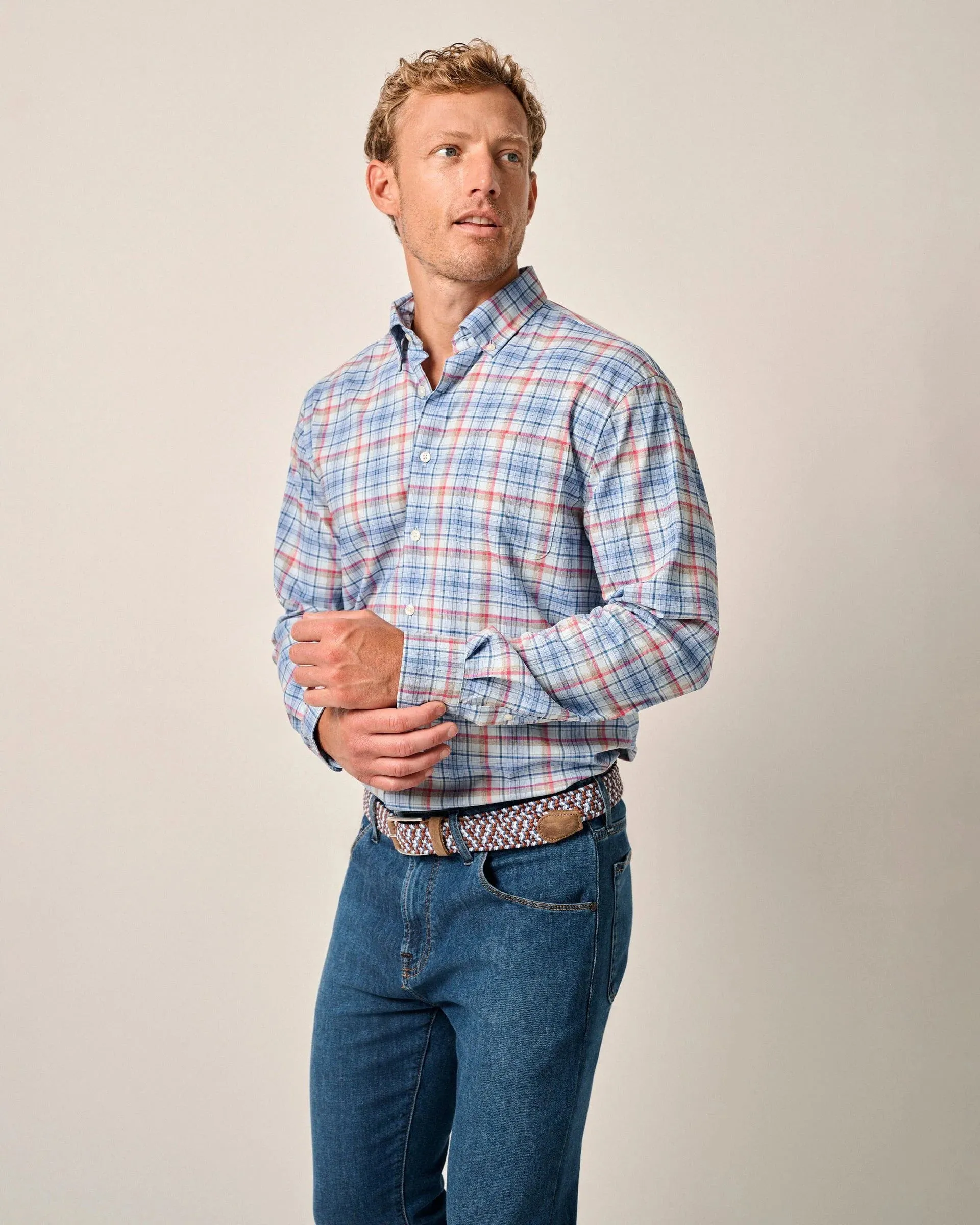 Peterson Performance Button Up Shirt in Bombay by Johnnie-O