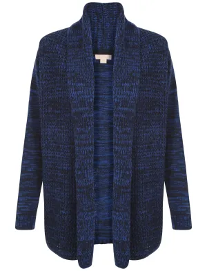 Plum Tree Oak Cardigan in Navy Blue & Turkish Sea