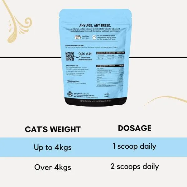 Revitalising Skin Coat Supplement for Cats - 60 Scoops