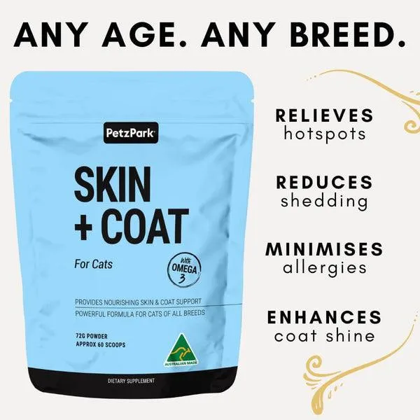 Revitalising Skin Coat Supplement for Cats - 60 Scoops