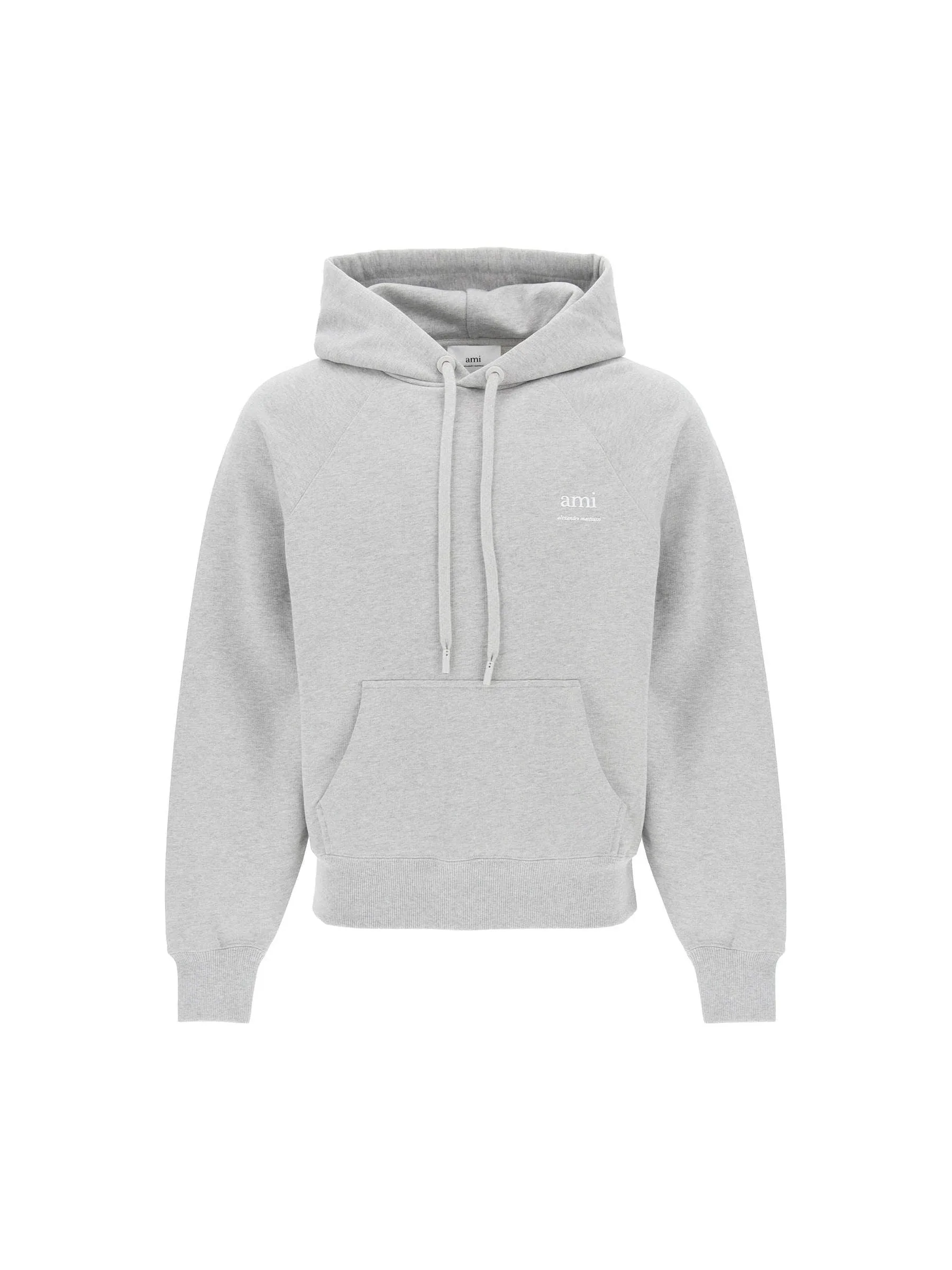 Rubberized Logo Organic Cotton Hoodie