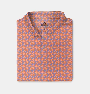 Steelhead - Coral  Orange Men's Golf Shirt Polo