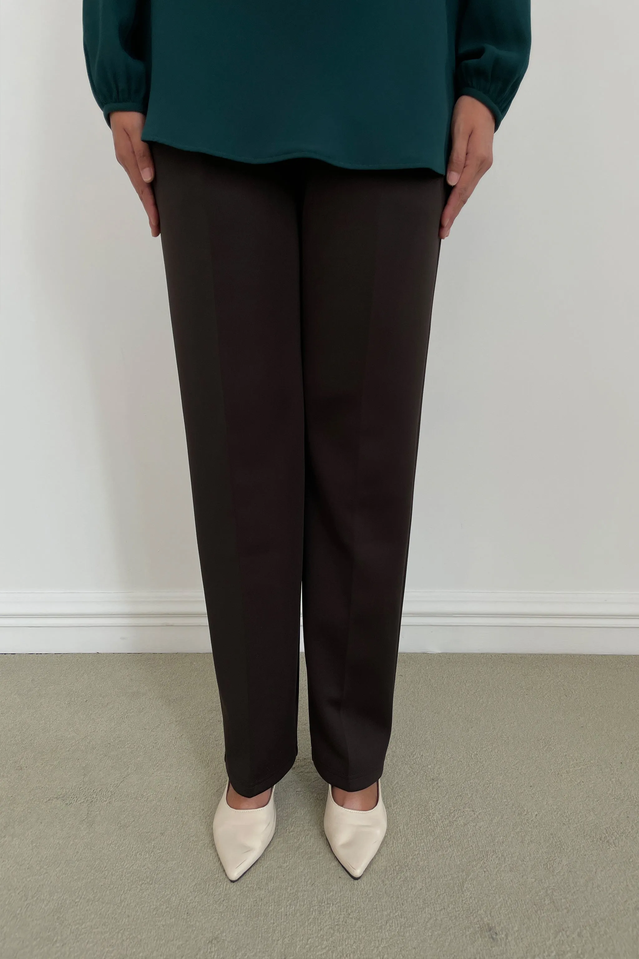 Stretchable Office Pants without Zipper - Khaki