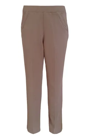 Stretchable Office Pants without Zipper - Khaki