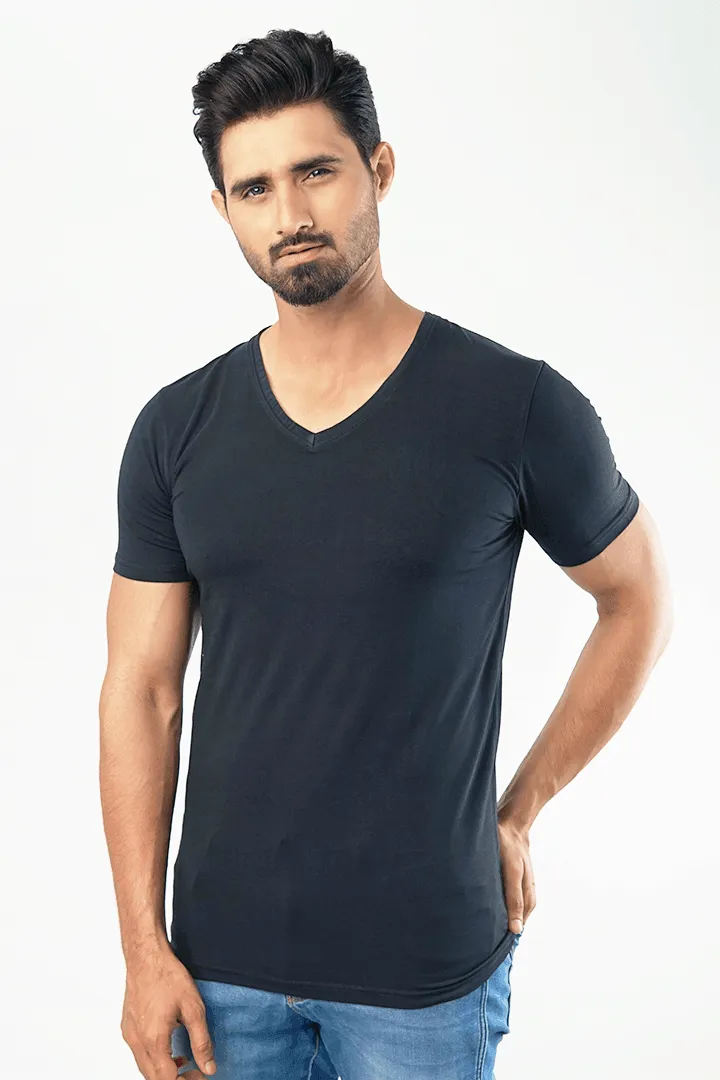 V-Neck Undershirt - Black