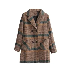 Warm Woolen Coat For Women With a Loose Fit