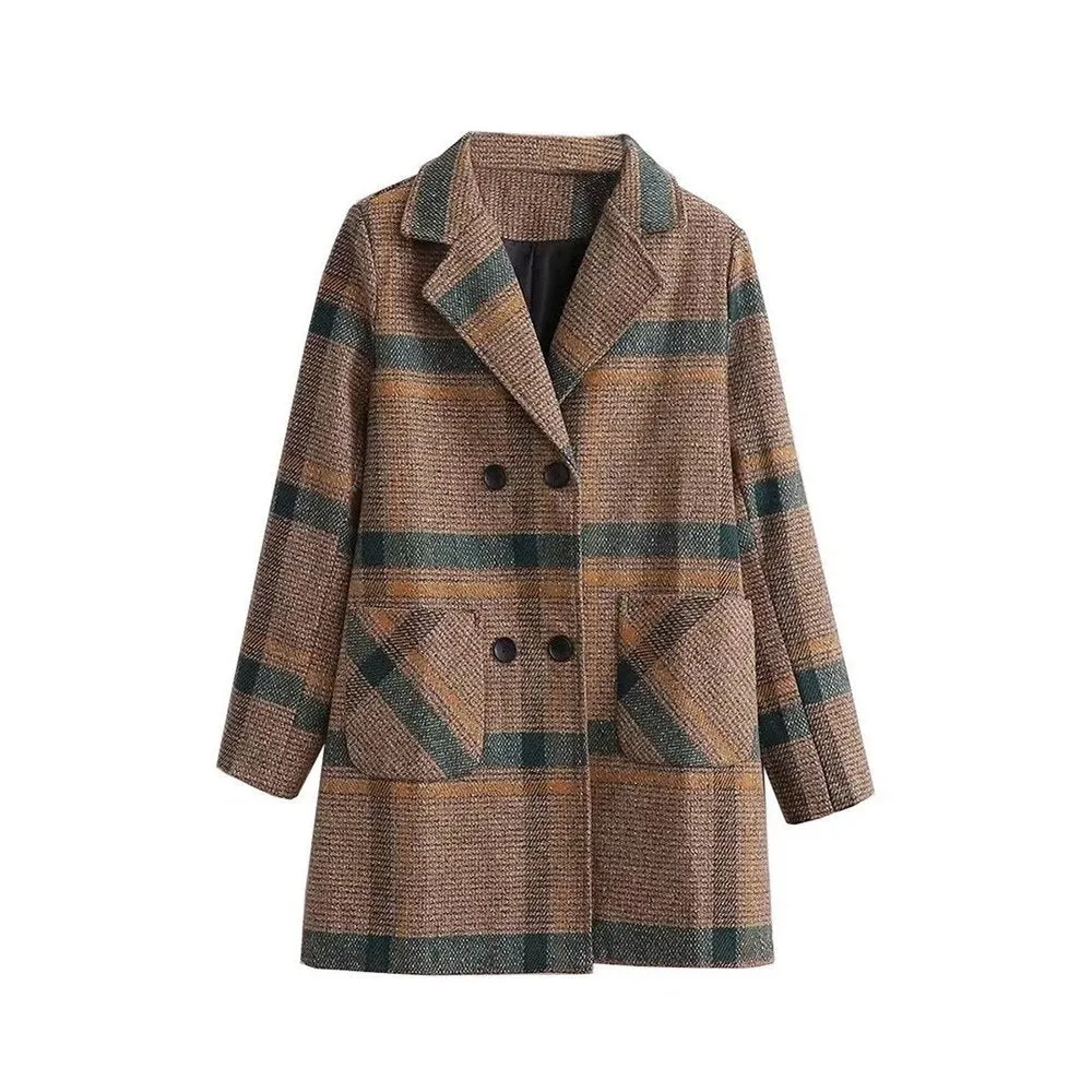 Warm Woolen Coat For Women With a Loose Fit