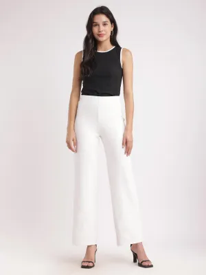 Wide Leg Pants - White